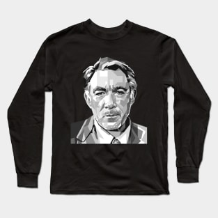 Anthony Quinn Portrait illustration in Grayscale Long Sleeve T-Shirt